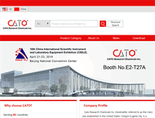 Tablet Screenshot of cato-chem.com